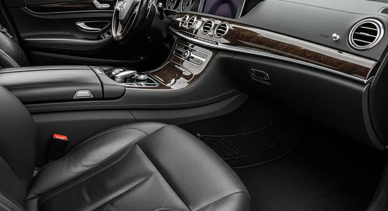 Interior car detailing with deep-cleaned seats and dashboard in San Diego