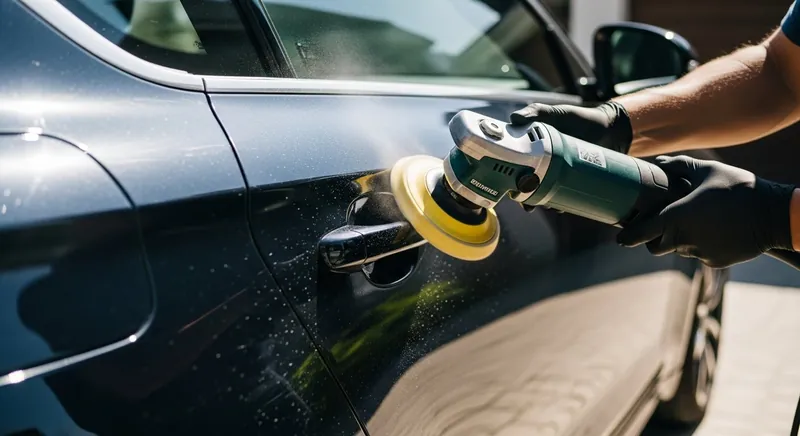 Scratch and swirl removal during paint correction in San Diego